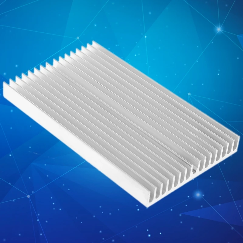 1 шт. 100*60*10 мм алюминиевый радиатор кулер DIY для IC чип светодиодный транзистор WXTA |