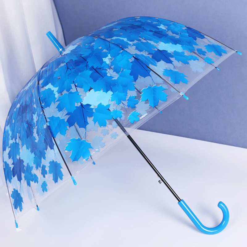 Girl Small Umbrella Transparent Women Long Handle Umbrellas Windproof Clear Arch Leaf Dance Umbrella Paraplu Gift Ideas SY319
Girl Small Umbrella Transparent Women Long Handle Umbrellas Windproof Clear Arch Leaf Dance Umbrella Paraplu Gift Ideas SY319