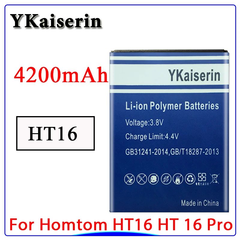 Фото Новый Батарея для HOMTOM HT16 большой Ёмкость 4000 мАч резервного копирования замена