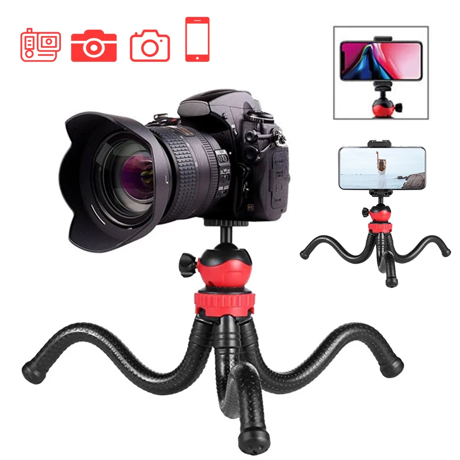 Штатив Осьминог MAMEN 5 в 1 гибкий портативный Трипод для смартфонов DSLR SLR Vlog камер