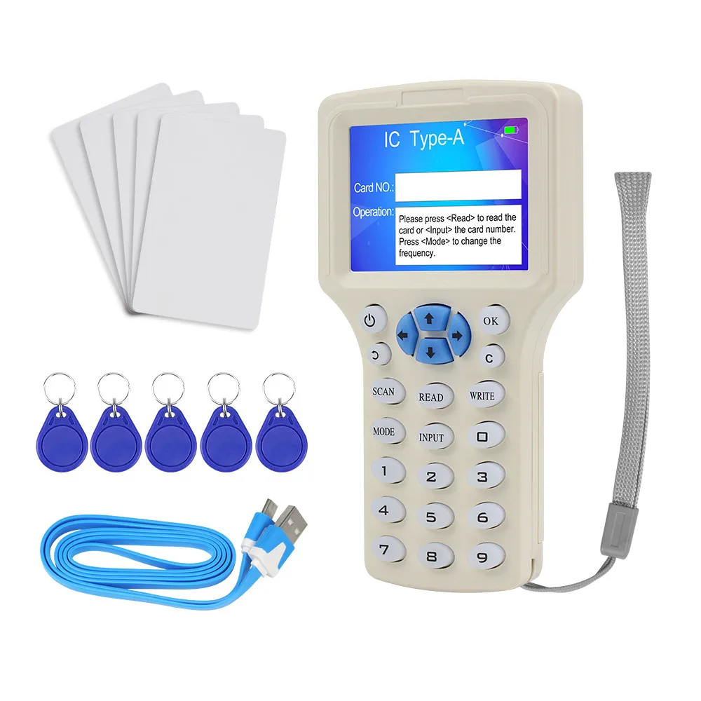 Считыватель смарт карт NFC 10 частот записывающее устройство Дубликатор RFID