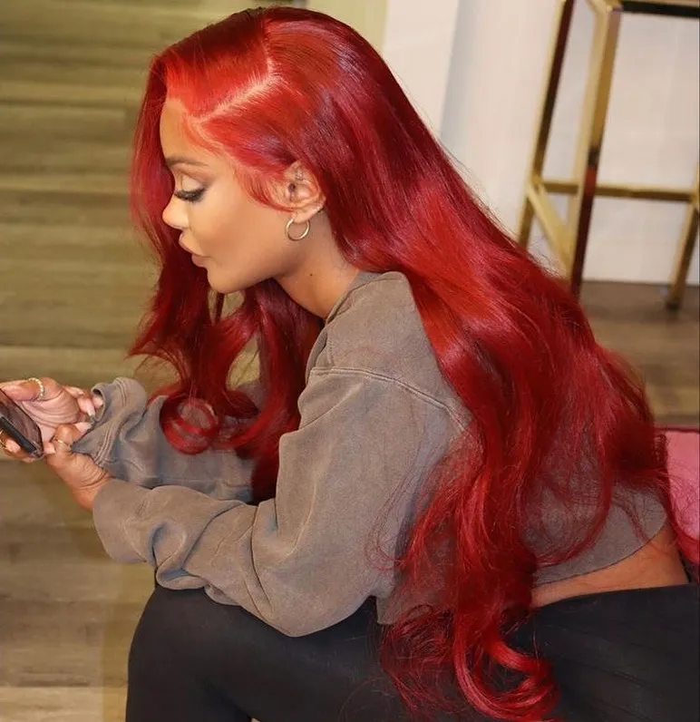 Hair Red Brazilian Human Hair Wig Straight Long Wigs with Baby Hair for Women 180 Density
Hair Red Brazilian Human Hair Wig Straight Long Wigs with Baby Hair for Women 180 Density