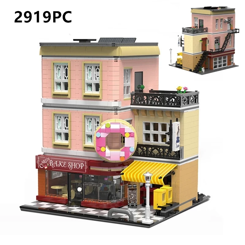 2919 pcs City Buildings House Street View Donut Shop Gift Building Blocks City Sets House Bricks Kids Toy for children
2919 pcs City Buildings House Street View Donut Shop Gift Building Blocks City Sets House Bricks Kids Toy for children