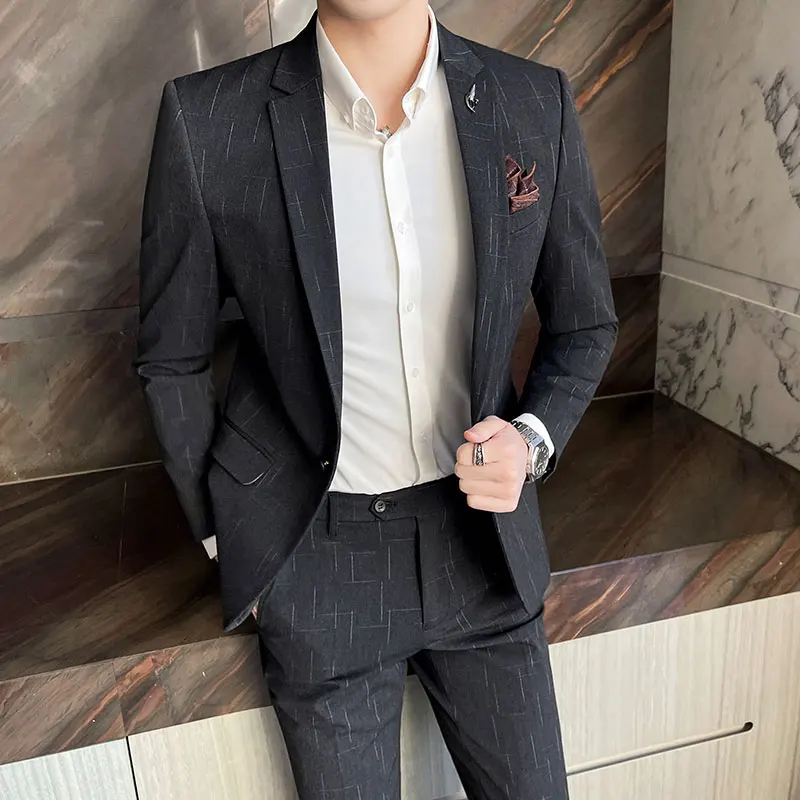 (Blazers+Pants )2021 Spring Autumn New Fashion Suits / Men's Casual Business Stripes 2 Piece Coat Trousers wedding suit for men
(Blazers+Pants )2021 Spring Autumn New Fashion Suits / Men's Casual Business Stripes 2 Piece Coat Trousers wedding suit for men