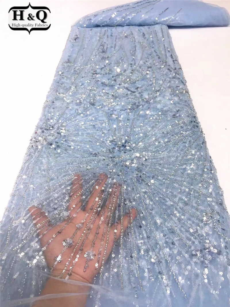 H & Q кружевные ткани ручной работы с блестками высокого качества африканская бисерная Тюлевая ткань вышивка кружева с жемчугом для свадебно... 
H & Q кружевные ткани ручной работы с блестками высокого качества африканская бисерная Тюлевая ткань вышивка кружева с жемчугом для свадебно...