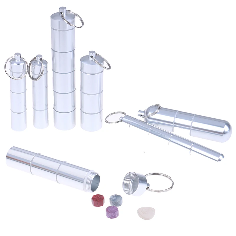 1PCS Detachable 3/4/5 Grids Medicine Storage Case Bottle Cache Drug Holder Container With Keychain Waterproof Aluminum Pill Box
1PCS Detachable 3/4/5 Grids Medicine Storage Case Bottle Cache Drug Holder Container With Keychain Waterproof Aluminum Pill Box