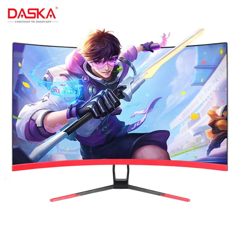 Изогнутый ЖК дисплей DASKA 27 дюймов 75 Гц Led / IPS для компьютерных игр Full HD вход 5ms ответ