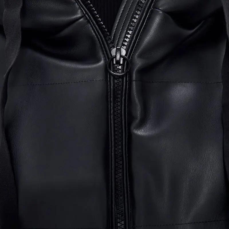 AORRYVLA 2019 Women's Winter Jacket Black Hooded PU Leather Coats Short Length Zipper Famale Casual Cotton Parkas Hot Sale
AORRYVLA 2019 Women's Winter Jacket Black Hooded PU Leather Coats Short Length Zipper Famale Casual Cotton Parkas Hot Sale