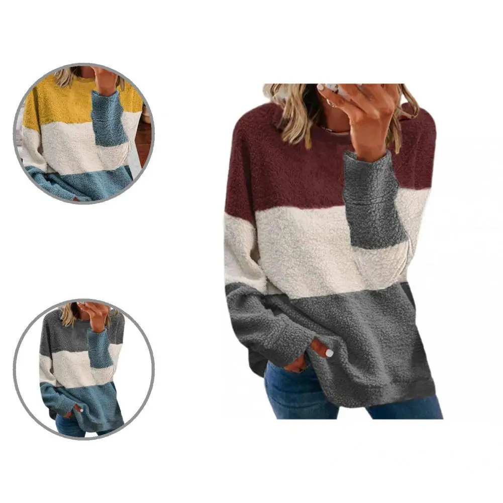 Thick Great Casual Color Block Women Sweatshirt Oversized Spring Sweatshirt O Neck for School
Thick Great Casual Color Block Women Sweatshirt Oversized Spring Sweatshirt O Neck for School