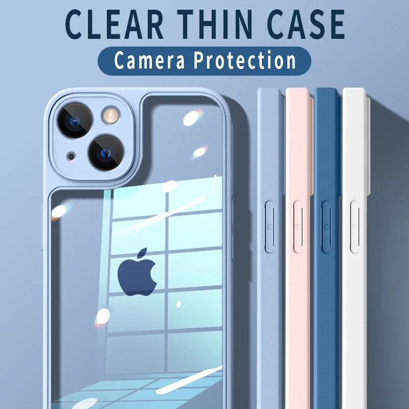 Luxury Armor Bumper Clear Thin Phone Case For iPhone 11 12 13 Pro Max Mini X Xs XR Candy Silicone Shockproof Transparent Cover
Luxury Armor Bumper Clear Thin Phone Case For iPhone 11 12 13 Pro Max Mini X Xs XR Candy Silicone Shockproof Transparent Cover