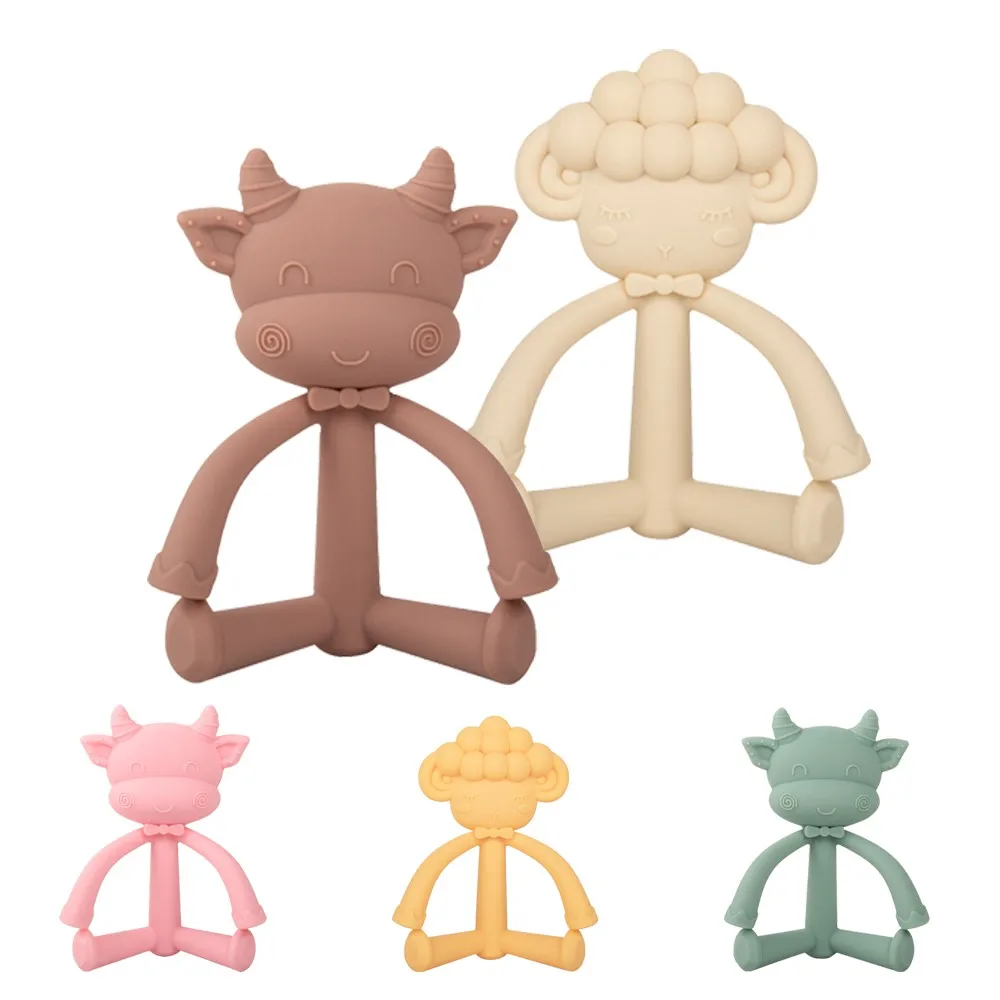 Teething Toys Mother Baby Supplies Newborn 3D Cute Cow Sheep Teether Bite Molar Rod Food-grade Clean Teeth Silicone Molar Bar
Teething Toys Mother Baby Supplies Newborn 3D Cute Cow Sheep Teether Bite Molar Rod Food-grade Clean Teeth Silicone Molar Bar