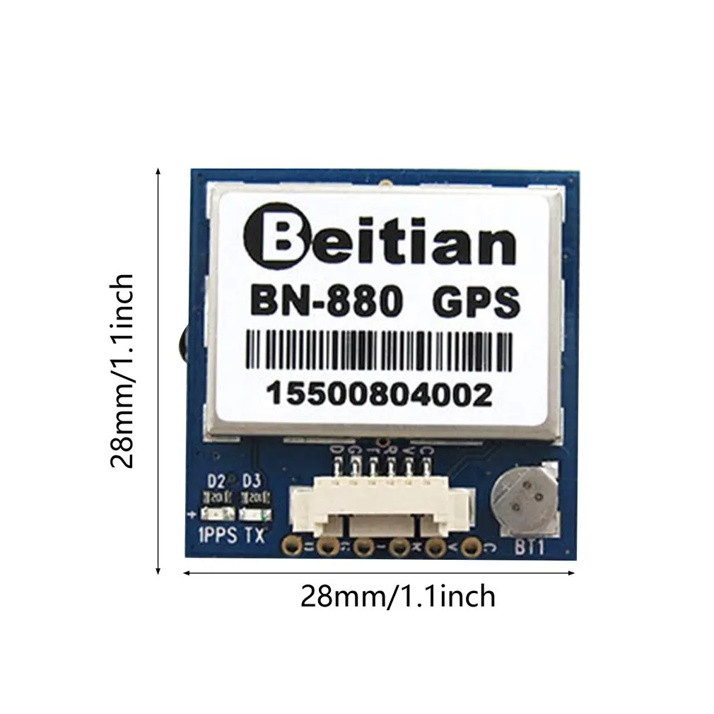 Beitian BN-880 PIX4 3.0V-5.0V TTL Level GNSS Module GPS GLONASS Dual GPS Module Antenna,Built In FLASH
Beitian BN-880 PIX4 3.0V-5.0V TTL Level GNSS Module GPS GLONASS Dual GPS Module Antenna,Built In FLASH
