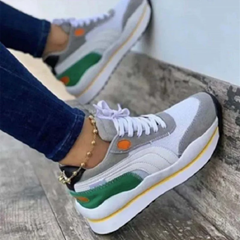 Women Sneakers Tennis Shoes Mesh Breathable Platform Sneakers Round Toe Lace-Up Vulcanized Shoes Fashion Female Footwear Zapatos
Women Sneakers Tennis Shoes Mesh Breathable Platform Sneakers Round Toe Lace-Up Vulcanized Shoes Fashion Female Footwear Zapatos
