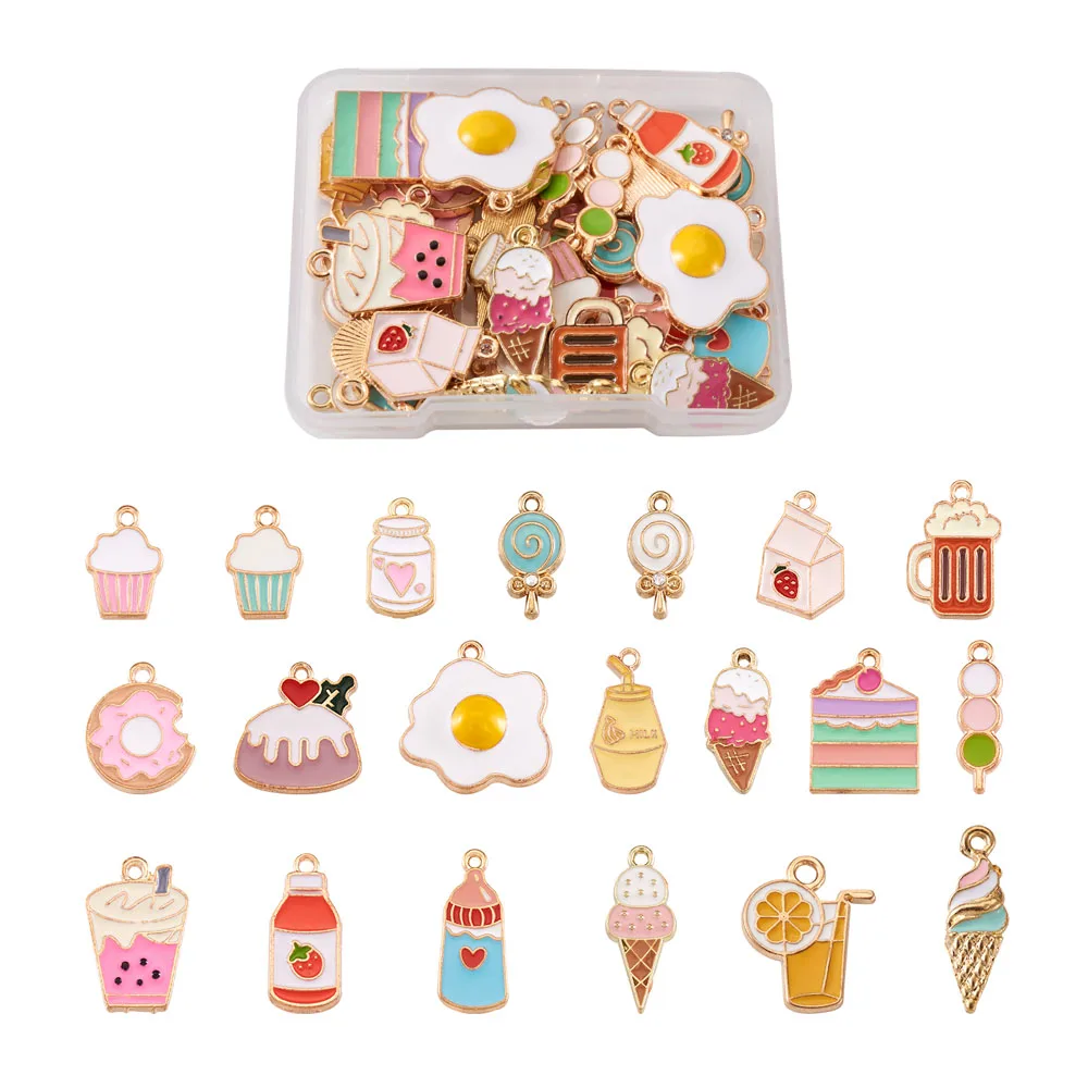 40pcs Colorful Enamel Pendant Charms Cute Sunegg Cake Ice cream Food Charms for Bracelet Earring Jewelry DIY Crafts Accessories
40pcs Colorful Enamel Pendant Charms Cute Sunegg Cake Ice cream Food Charms for Bracelet Earring Jewelry DIY Crafts Accessories