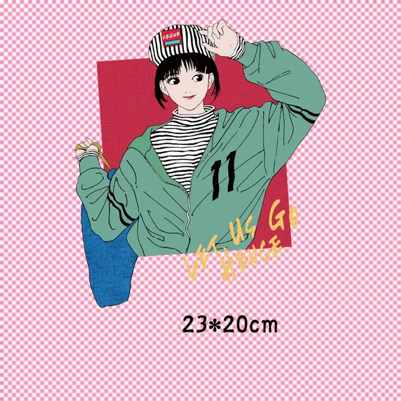 23x20cm Beauty Cute Girl Letters Iron On Patches For DIY Heat Transfer Clothes T-Shirt Thermal Stickers Decoration Printing
23x20cm Beauty Cute Girl Letters Iron On Patches For DIY Heat Transfer Clothes T-Shirt Thermal Stickers Decoration Printing