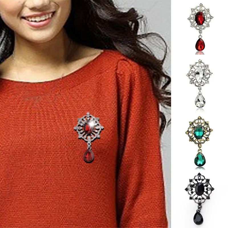 Brooch Female Retro Brooch Pins Crystal Women Bridal Wedding Brooch Pin Party Jewelry Material Alloy Shape Drop Shape
Brooch Female Retro Brooch Pins Crystal Women Bridal Wedding Brooch Pin Party Jewelry Material Alloy Shape Drop Shape