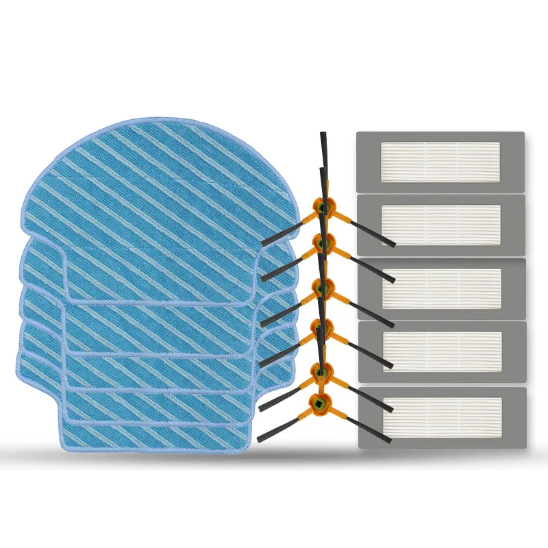 5PCS Mop Pad 5Set Hepa Filter 3Pairs Side Brush for Ecovacs Deebot DG710 DG716 DE35 DE33 Vacuum Cleaner Replacement Kits
5PCS Mop Pad 5Set Hepa Filter 3Pairs Side Brush for Ecovacs Deebot DG710 DG716 DE35 DE33 Vacuum Cleaner Replacement Kits