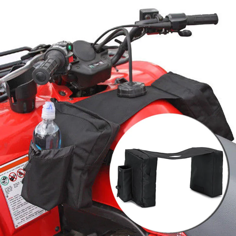 

21*28*26cm Motorcycle ATV Tank Bags Mobile Fuel Tank Cup Holder For Polaris Dirt Quad Bike SaddleBag 600D Oxford Cloth