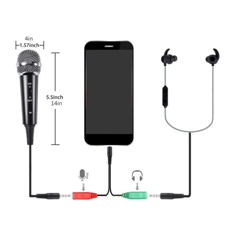 1Set USB Computer Microphone Phone Condenser Mic with Acoustic Filter Stand Holder for Broadcast Online Chatting | Электроника