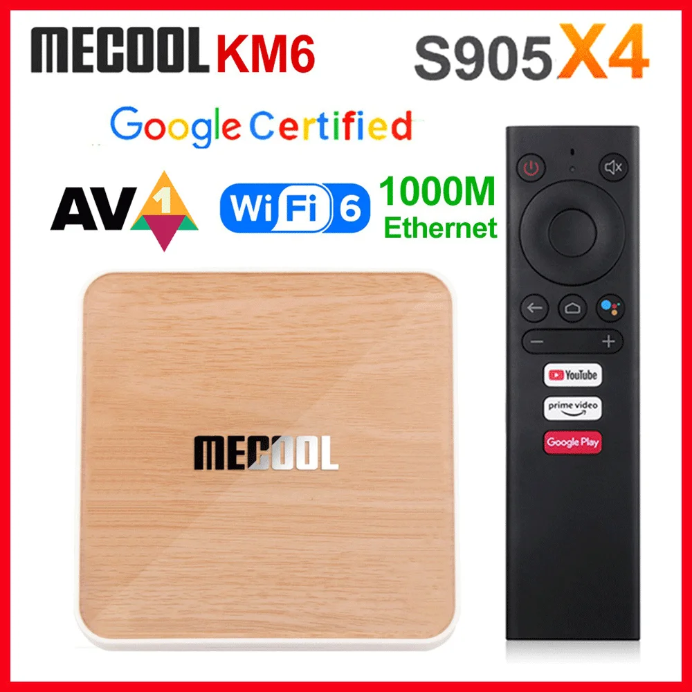 Mecool KM6 Deluxe edition ATV Amlogic S905X4 Smart Android 10 TV Box 4GB 32GB 2.4G/5G WiFi 4K Set Top Box KM6 Classic 2GB 16GB
Mecool KM6 Deluxe edition ATV Amlogic S905X4 Smart Android 10 TV Box 4GB 32GB 2.4G/5G WiFi 4K Set Top Box KM6 Classic 2GB 16GB
