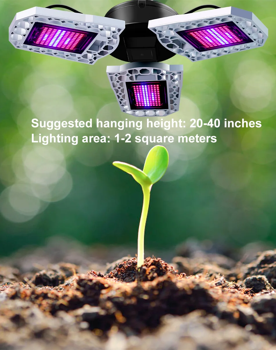 LED Plant Light Folding Deformation E27 100W 200W 300W GGrow Light Plant Bulb AC100-277V Indoor Seedlings Flower Grow Tent Box
LED Plant Light Folding Deformation E27 100W 200W 300W GGrow Light Plant Bulb AC100-277V Indoor Seedlings Flower Grow Tent Box