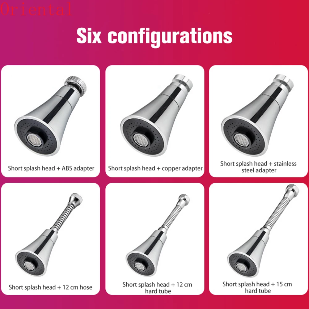 Universal Kitchen Water Faucet Adjustable Pressure 360 Degree Rotating Water Tap Head Water Saving Shower Faucet Nozzle Adapter
Universal Kitchen Water Faucet Adjustable Pressure 360 Degree Rotating Water Tap Head Water Saving Shower Faucet Nozzle Adapter