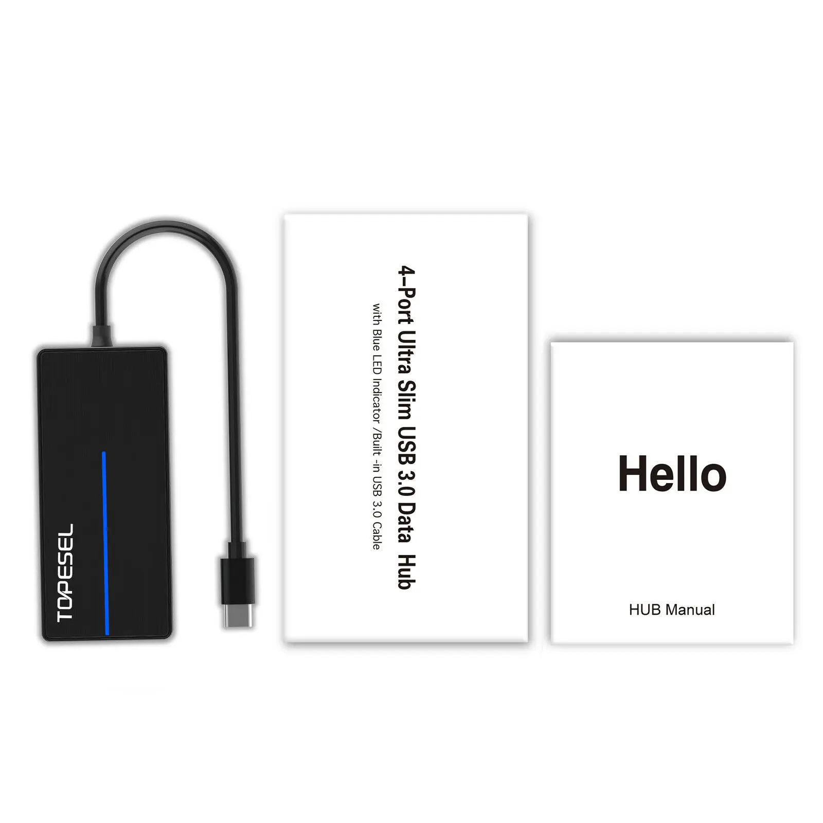 Ultra Slim Type C 3 Port USB 3.0 Data Hub Adapter+TF/SD Card +Blue LED indicator
Ultra Slim Type C 3 Port USB 3.0 Data Hub Adapter+TF/SD Card +Blue LED indicator