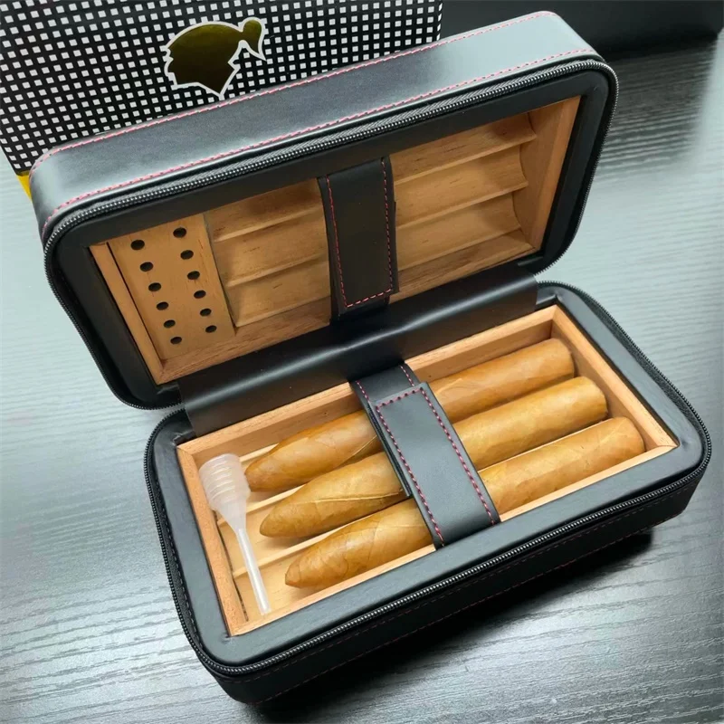 2021 HOT COHIBA Leather Cigar Case Humidor 6 Tubes Holder Portable Humidor Box Travel Cigars Accessories With Gift Box CE-018 
2021 HOT COHIBA Leather Cigar Case Humidor 6 Tubes Holder Portable Humidor Box Travel Cigars Accessories With Gift Box CE-018