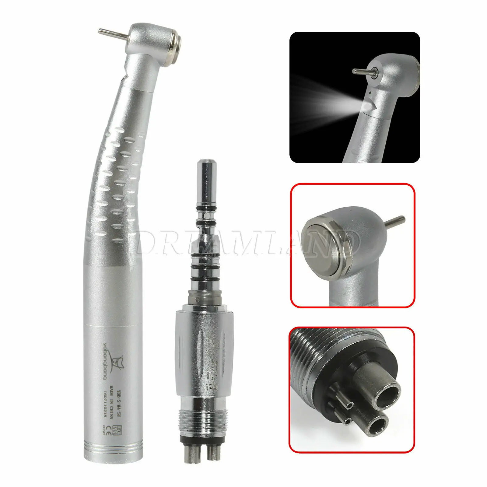 Dental Fiber Optic Handpiece Standard Head Single Spary Turbine With LED E-generator Multiflex Lux Quick Coupler 4Holes fit KAVO
Dental Fiber Optic Handpiece Standard Head Single Spary Turbine With LED E-generator Multiflex Lux Quick Coupler 4Holes fit KAVO