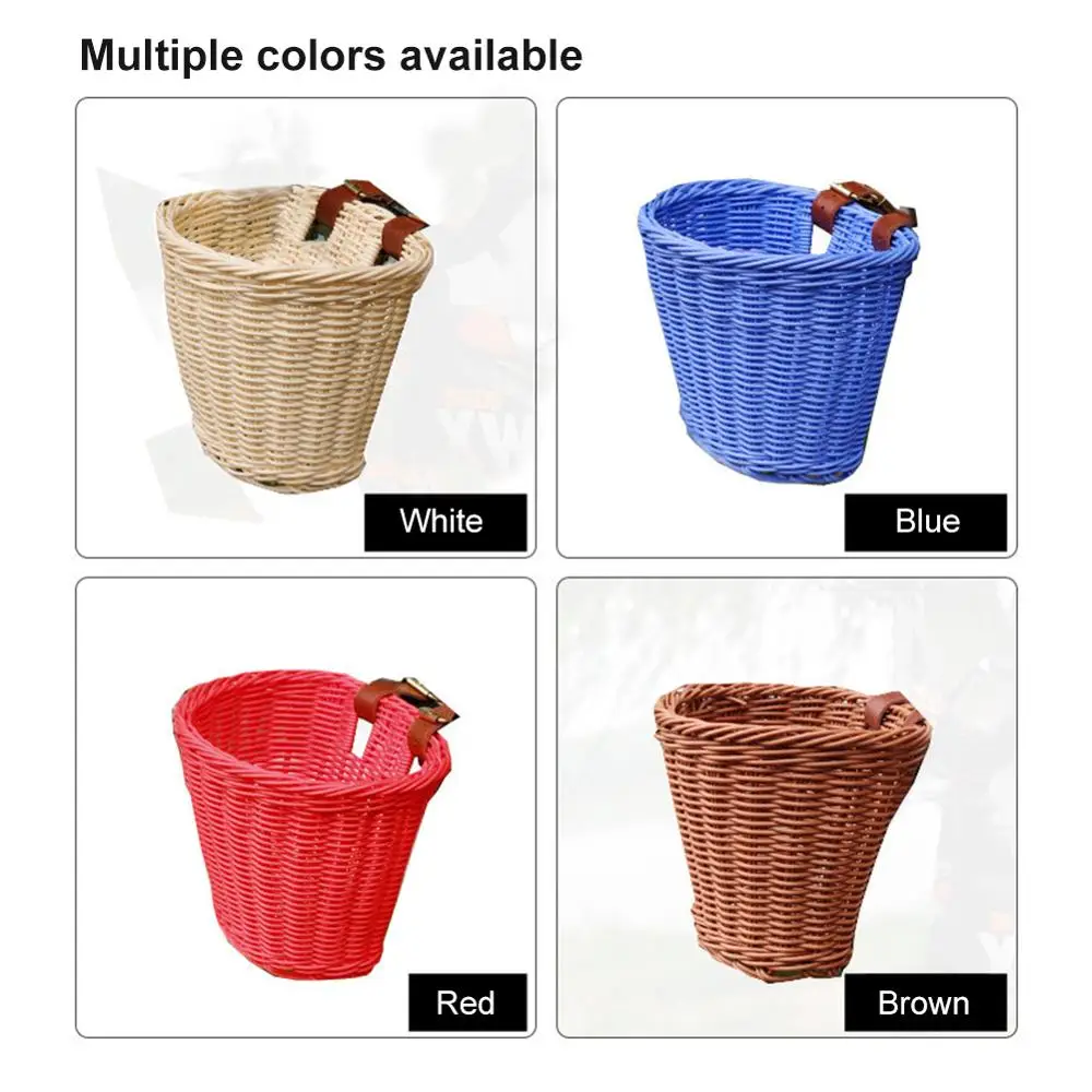 Wicker Bike Basket Cargo Bag Children Bicycle Front Handlebar Mount Basket Hand-woven Rattan Bicycle Storage Holder 20X16X14cm
Wicker Bike Basket Cargo Bag Children Bicycle Front Handlebar Mount Basket Hand-woven Rattan Bicycle Storage Holder 20X16X14cm