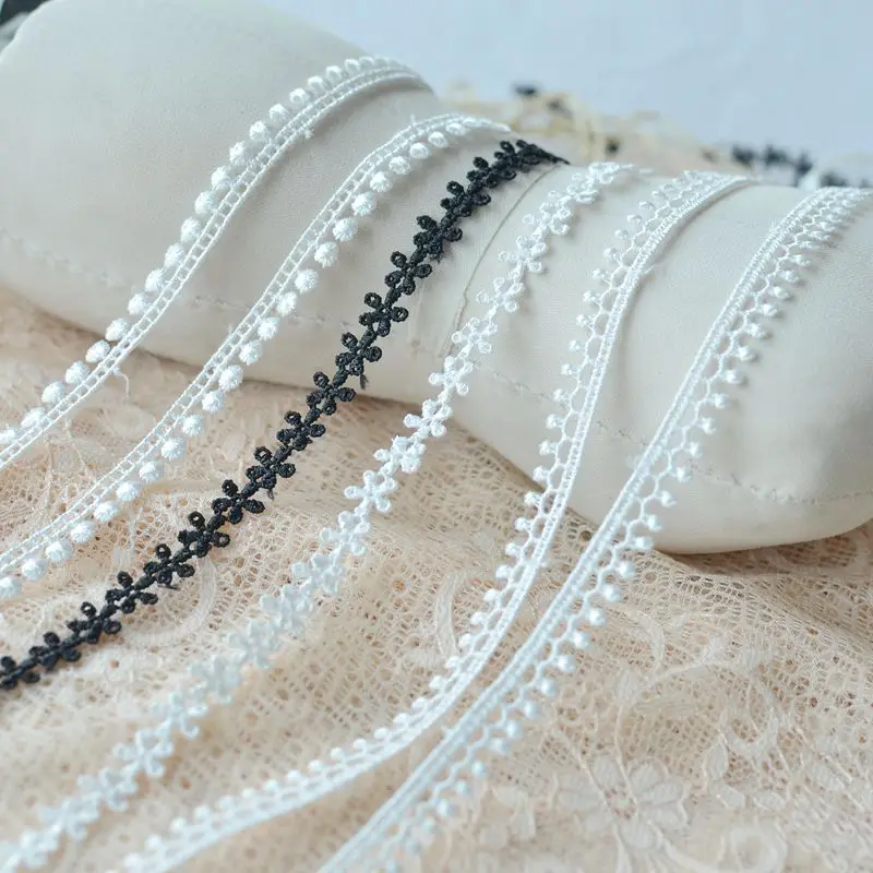 0.7-0.9CM Small Delicate Polyester Embroidery Water Soluble Lace Trim Factory Price 10 Yards
0.7-0.9CM Small Delicate Polyester Embroidery Water Soluble Lace Trim Factory Price 10 Yards