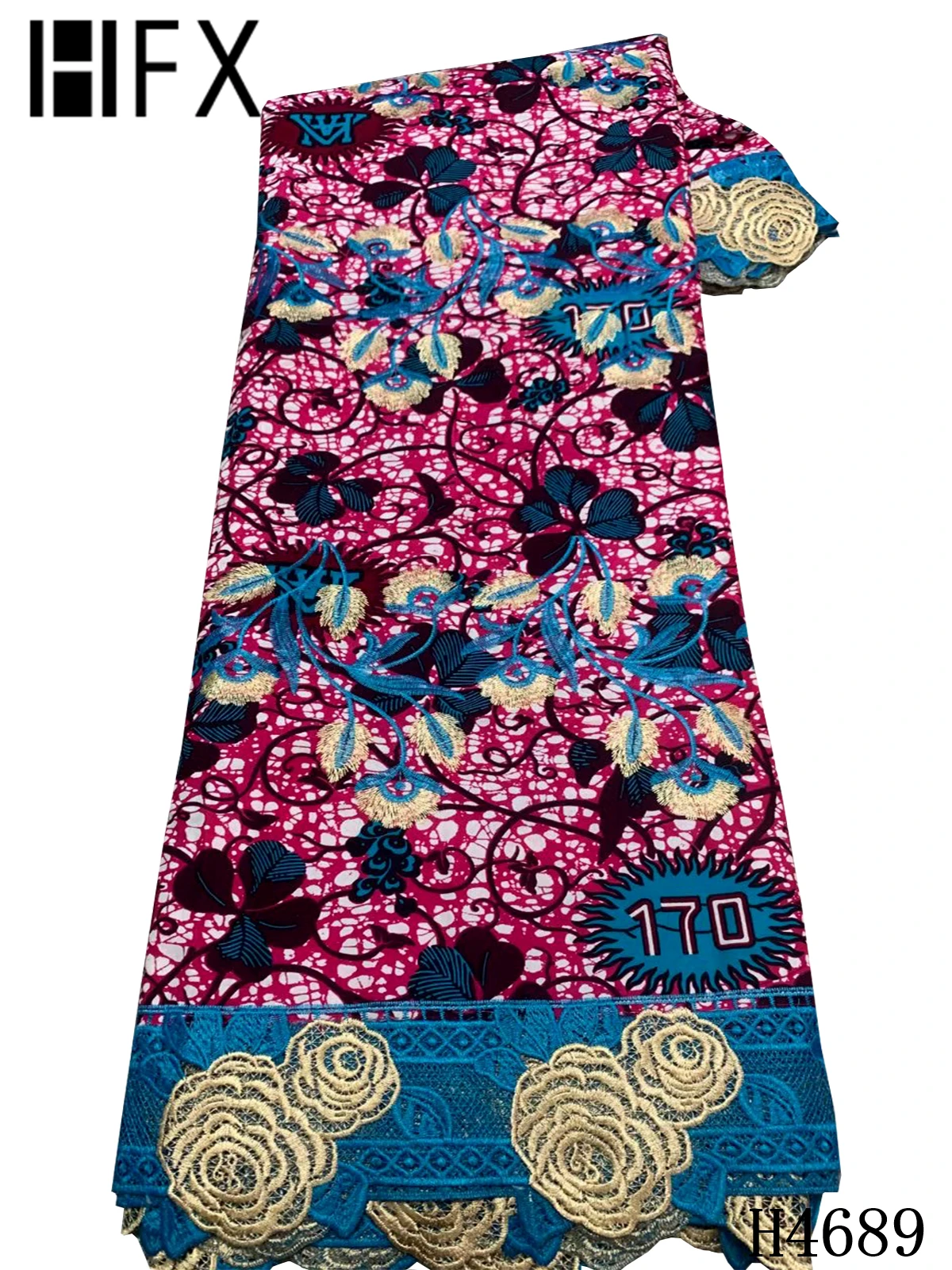 HFX Ankara Fabric African Real Wax Print Cotton Lace Fabric 2021 Ankara Wax With Guipure Cord Lace Fabric For Party Dress F4689
HFX Ankara Fabric African Real Wax Print Cotton Lace Fabric 2021 Ankara Wax With Guipure Cord Lace Fabric For Party Dress F4689