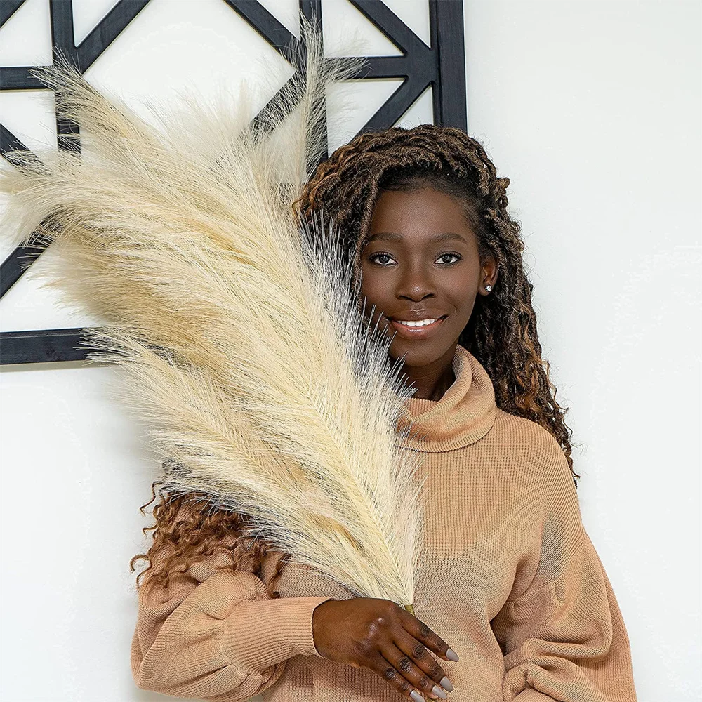 1Pc Artificial Pampas Reed Home Plume Grass Decor Wedding Arch Fake Plant Living Room Vase Decoration Garden Everlasting Flowers
1Pc Artificial Pampas Reed Home Plume Grass Decor Wedding Arch Fake Plant Living Room Vase Decoration Garden Everlasting Flowers