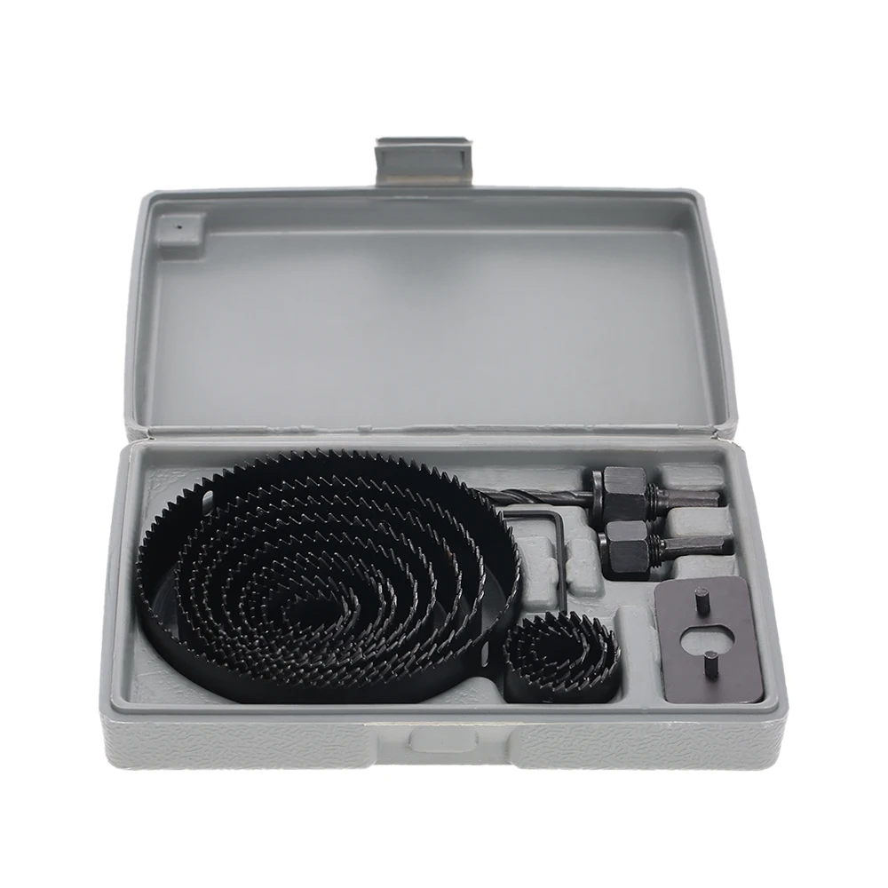 16pcs Hole Saws Kit Cutting Drilling Tool Wood Metal Cutter Set 3/4"-5" Hole Saws Drill 
16pcs Hole Saws Kit Cutting Drilling Tool Wood Metal Cutter Set 3/4"-5" Hole Saws Drill