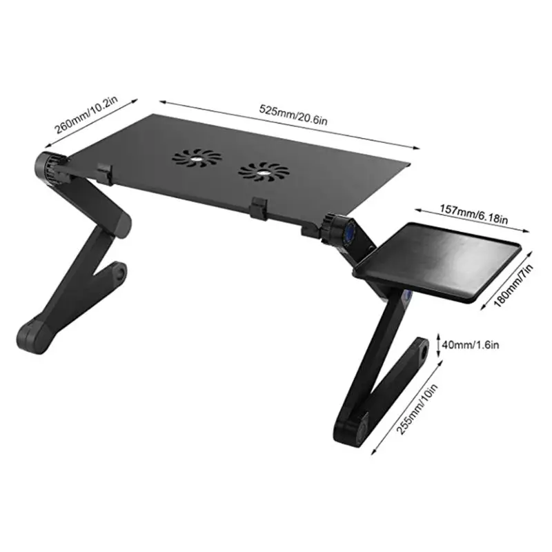 Cooling Fan Laptop desk Portable Adjustable Foldable Computer Desks Notebook Holder tv bed PC Lapdesk Table Stand With Mouse Pad 
Cooling Fan Laptop desk Portable Adjustable Foldable Computer Desks Notebook Holder tv bed PC Lapdesk Table Stand With Mouse Pad