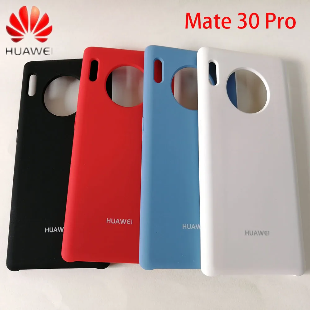 Оригинальный официальный жидкий силиконовый чехол для Huawei Mate 30 Pro шелковистая