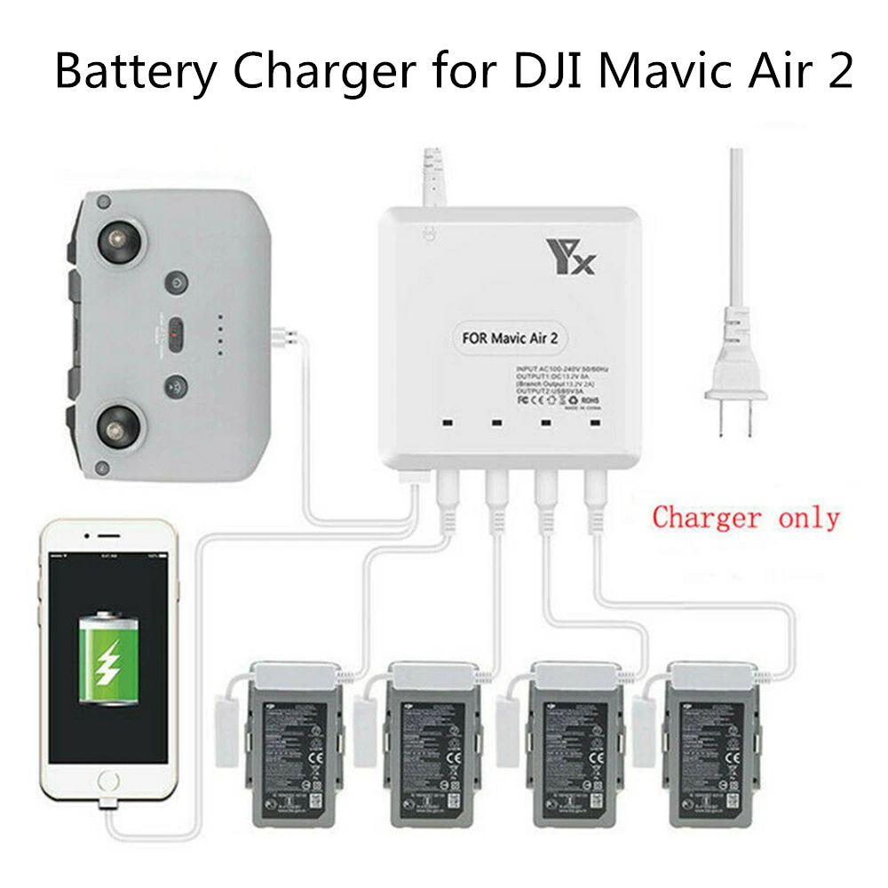 6 In 1 Intelligent Fast Charging Hub Multi Battery Charger For DJI Mavic Air 2 Professional, Stable And Safe High Quality
6 In 1 Intelligent Fast Charging Hub Multi Battery Charger For DJI Mavic Air 2 Professional, Stable And Safe High Quality