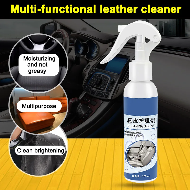 1 Pcs Car Seat Sofa Leather Cleaner Care Agentcar Wash Cleaning Multifunction 120ml Refurbishing Voiture Cera Automotiva
1 Pcs Car Seat Sofa Leather Cleaner Care Agentcar Wash Cleaning Multifunction 120ml Refurbishing Voiture Cera Automotiva
