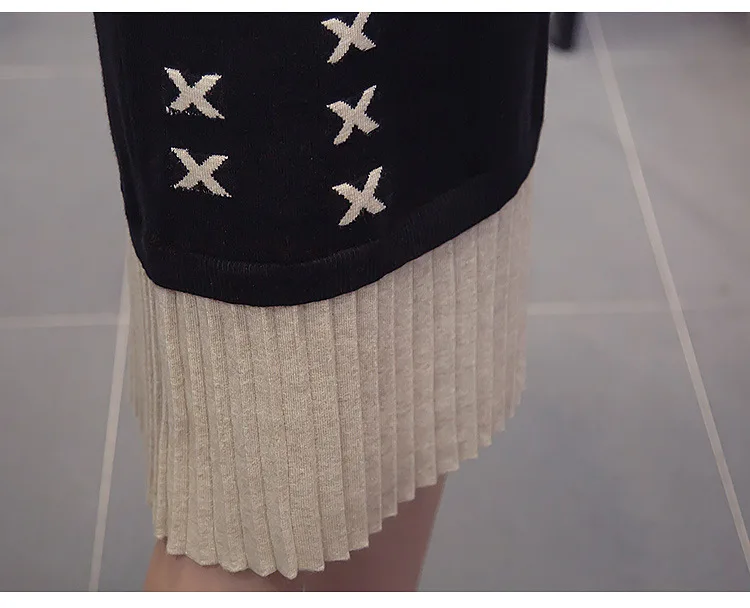 2020 New Large Size Women's Autumn Dress Dress Sweater Women's Stitching Bell Sleeve Sweater Bottoming Dress H00290
2020 New Large Size Women's Autumn Dress Dress Sweater Women's Stitching Bell Sleeve Sweater Bottoming Dress H00290