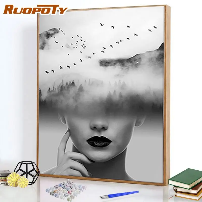 RUOPOTY DIY 40*50cm Painting By Numbers Figure HandPainted Home decor gift Colouring by numbers Woman
RUOPOTY DIY 40*50cm Painting By Numbers Figure HandPainted Home decor gift Colouring by numbers Woman