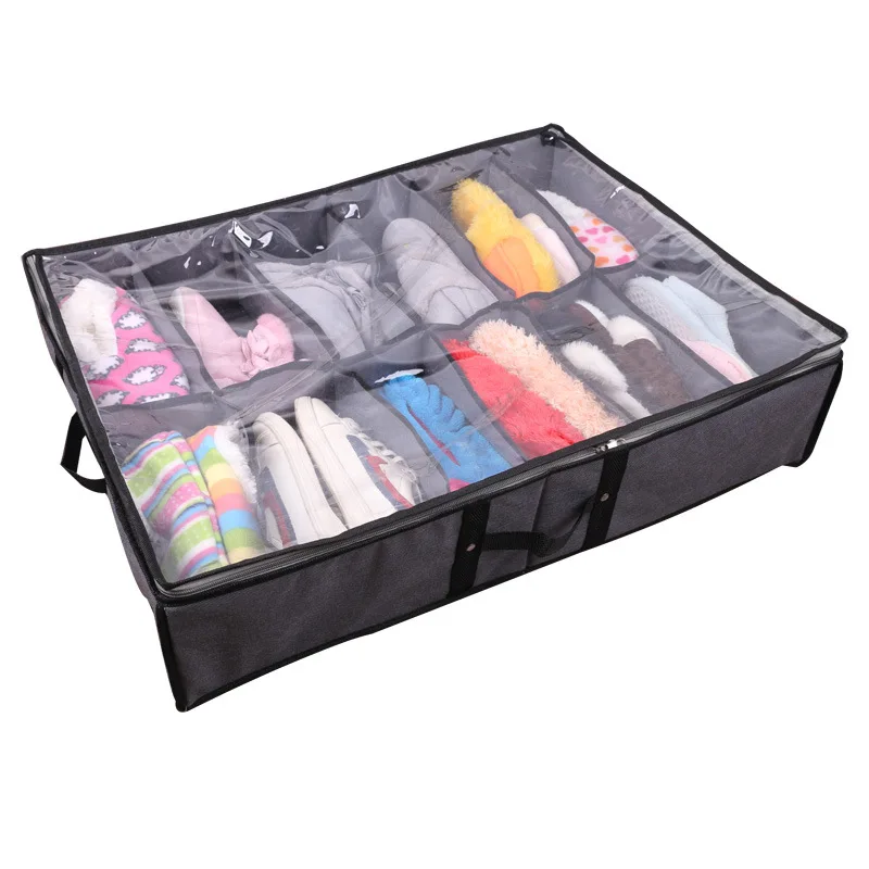 Transparent Fabric Storage Box Under Bed Storage Organizer Clothing Storage Chest Container Home-Use Shoe Box Lid Foldable Box
Transparent Fabric Storage Box Under Bed Storage Organizer Clothing Storage Chest Container Home-Use Shoe Box Lid Foldable Box