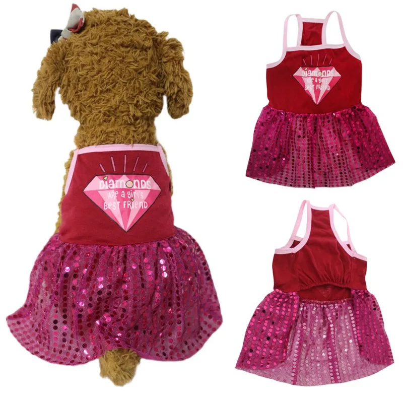 Dog Dresses Pet Clothes Sweet Pleated Princess Sequins Dress For Small Medium Dogs Cats Birthday Party Supplies
Dog Dresses Pet Clothes Sweet Pleated Princess Sequins Dress For Small Medium Dogs Cats Birthday Party Supplies