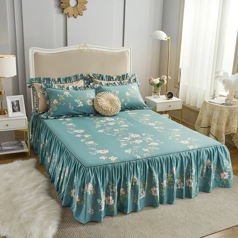 2020 new products Cotton 13372 printing Bed spread Fitted Sheet Pillowcases 2/3 pcs Pleated lotus leaf lace Princess bedding.
2020 new products Cotton 13372 printing Bed spread Fitted Sheet Pillowcases 2/3 pcs Pleated lotus leaf lace Princess bedding.