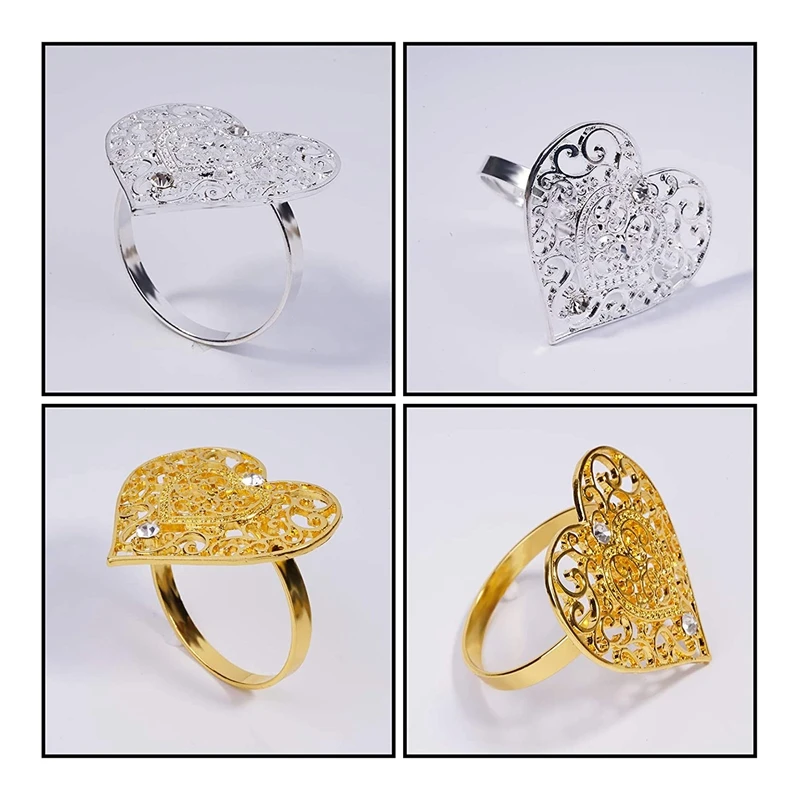 8Pcs Heart Napkin Ring Holders,for Dinner Parties Weddings Table Decor
8Pcs Heart Napkin Ring Holders,for Dinner Parties Weddings Table Decor