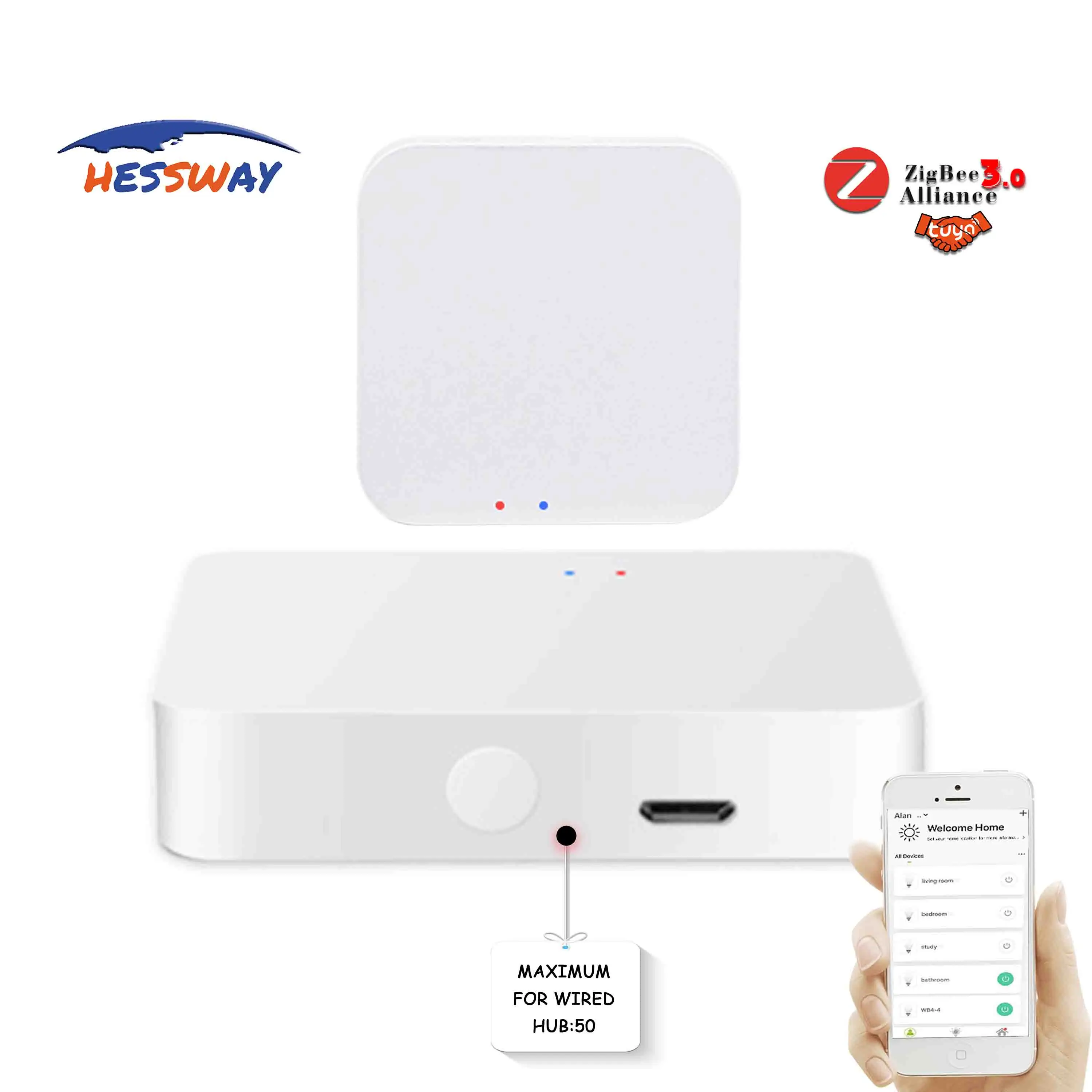 Приспособление для умного устройства zigbee gateway Hub поддержки приложения add ZigBee 3