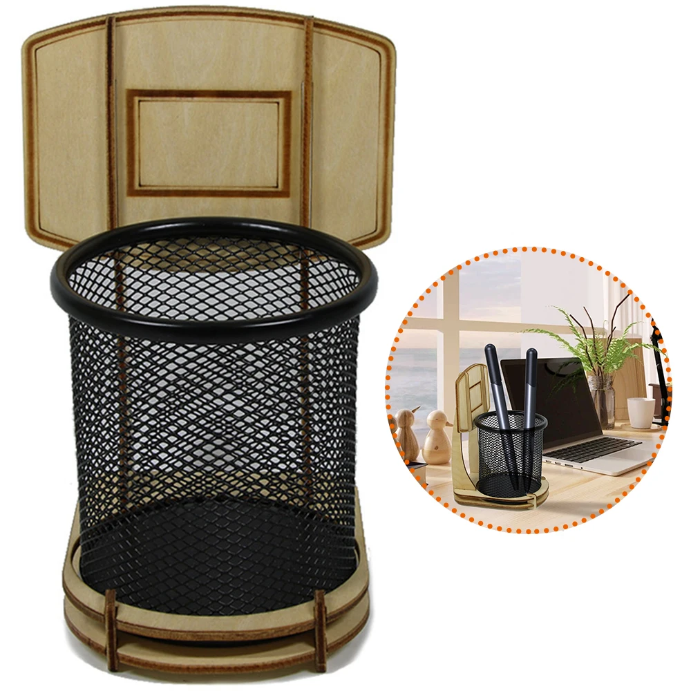 Desk storage DIY creative basketball stand office supplies pen holder metal butler household cosmetics brush storage rack
Desk storage DIY creative basketball stand office supplies pen holder metal butler household cosmetics brush storage rack