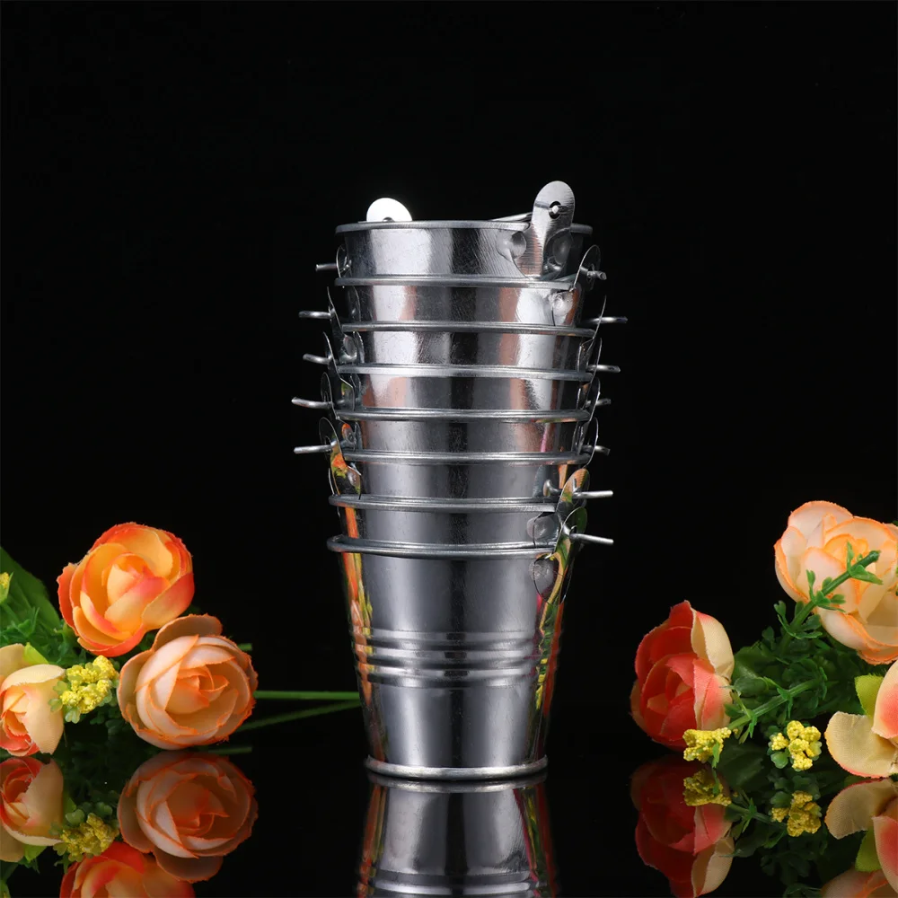 8pcs 8pcs Miniature Tinplate Bucket Small Flower Bucket Tinplate Flower Bucket Mini Plants Bucket for Home (Silver)
8pcs 8pcs Miniature Tinplate Bucket Small Flower Bucket Tinplate Flower Bucket Mini Plants Bucket for Home (Silver)