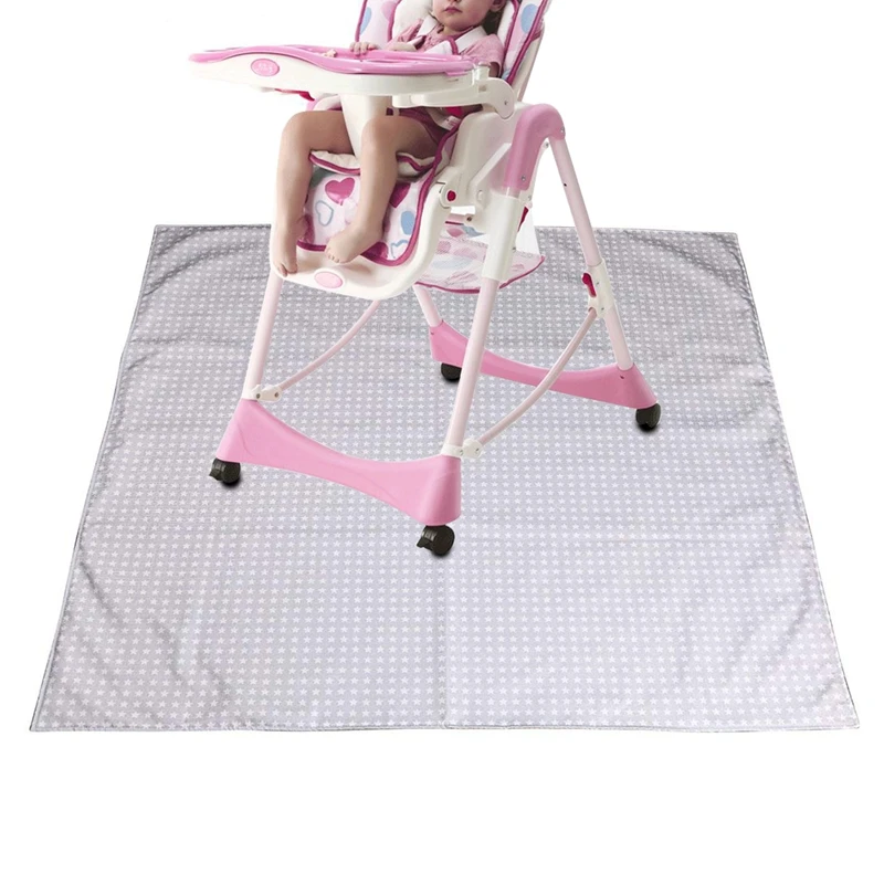 Детский высокий стул напольный коврик защитная крышка моющиеся Splat коврики