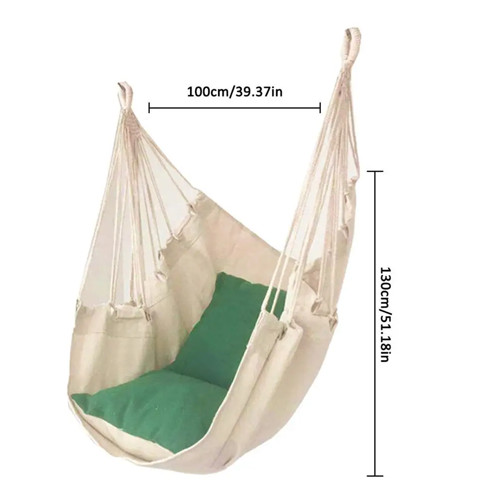 Hammock Chair Swing Chair Seat Travel Camping Hammock Outdoor Garden Adults Kids Hanging Chair
Hammock Chair Swing Chair Seat Travel Camping Hammock Outdoor Garden Adults Kids Hanging Chair