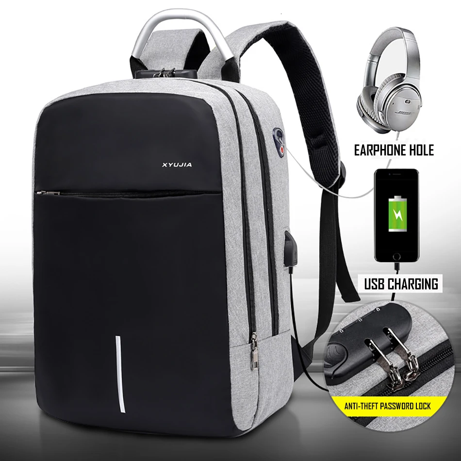 Men's 15.6" Laptop Backpack Waterproof Anti Theft Password Lock Travel Business Backpack For Men Large Capacity School Bag
Men's 15.6" Laptop Backpack Waterproof Anti Theft Password Lock Travel Business Backpack For Men Large Capacity School Bag